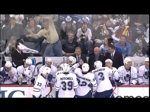 03-28-2010 - Pittsburgh Penguins vs Toronto Maple Leafs - Fan Dancing And Making Fun Of Toronto
