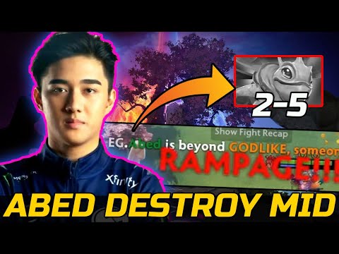 ABED DESTROYS ENEMY MID - 11KMMR GODLIKE EMBER SPIRIT DOTA 2