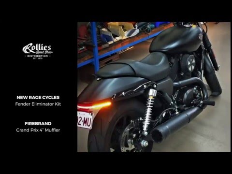 Harley-Davidson® Street 500 Fender Eliminator and 4" Muffler
