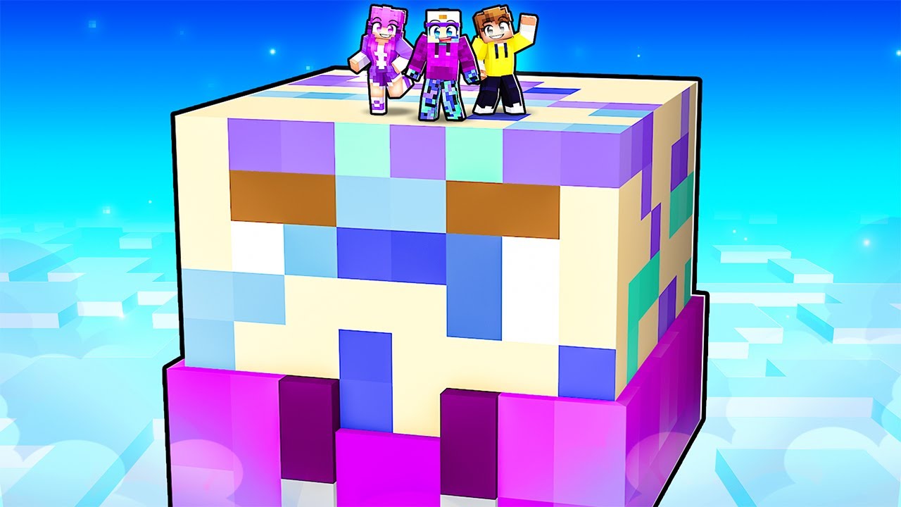 Surviving on ONE DASH CHUNK in Minecraft!