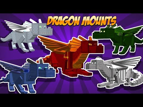 DRAGON MOUNTS: PET DRAGONS! FIRE, ICE, WATER, ETC. - MINECRAFT MOD 74 TUTORIAL (PT BR)