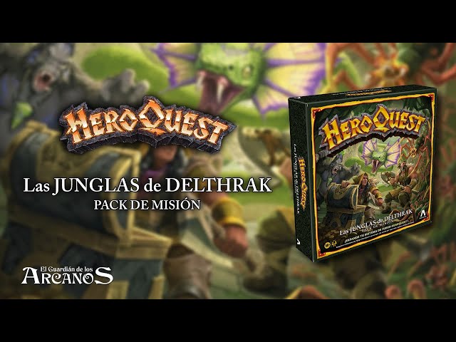 Vídeo relacionado con Avalon Hill Heroquest, Las junglas de Delthrak, juego de rol a partir de 14 años, de 2 a 5 jugadores, requiere sistema de juego HeroQuest para jugar (idioma español no garantizador)