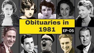 Celebrity Obituaries Famous Stars Who Died in 1981 Part 05 OBITUARIES TV #memories #deathstory
