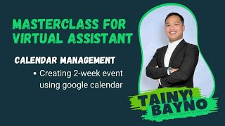 Masterclass: Day 1 Calendar Management for Virtual Assistants