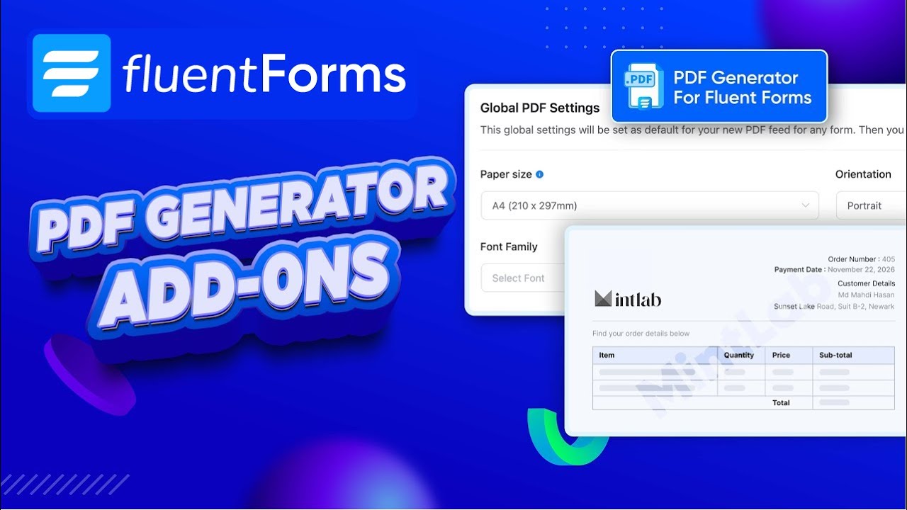 How to Convert Form Submissions into PDF Documents | Fluent Forms