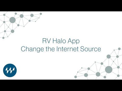 RV Halo App: Changing the Internet Source on Winegard Connected Devices