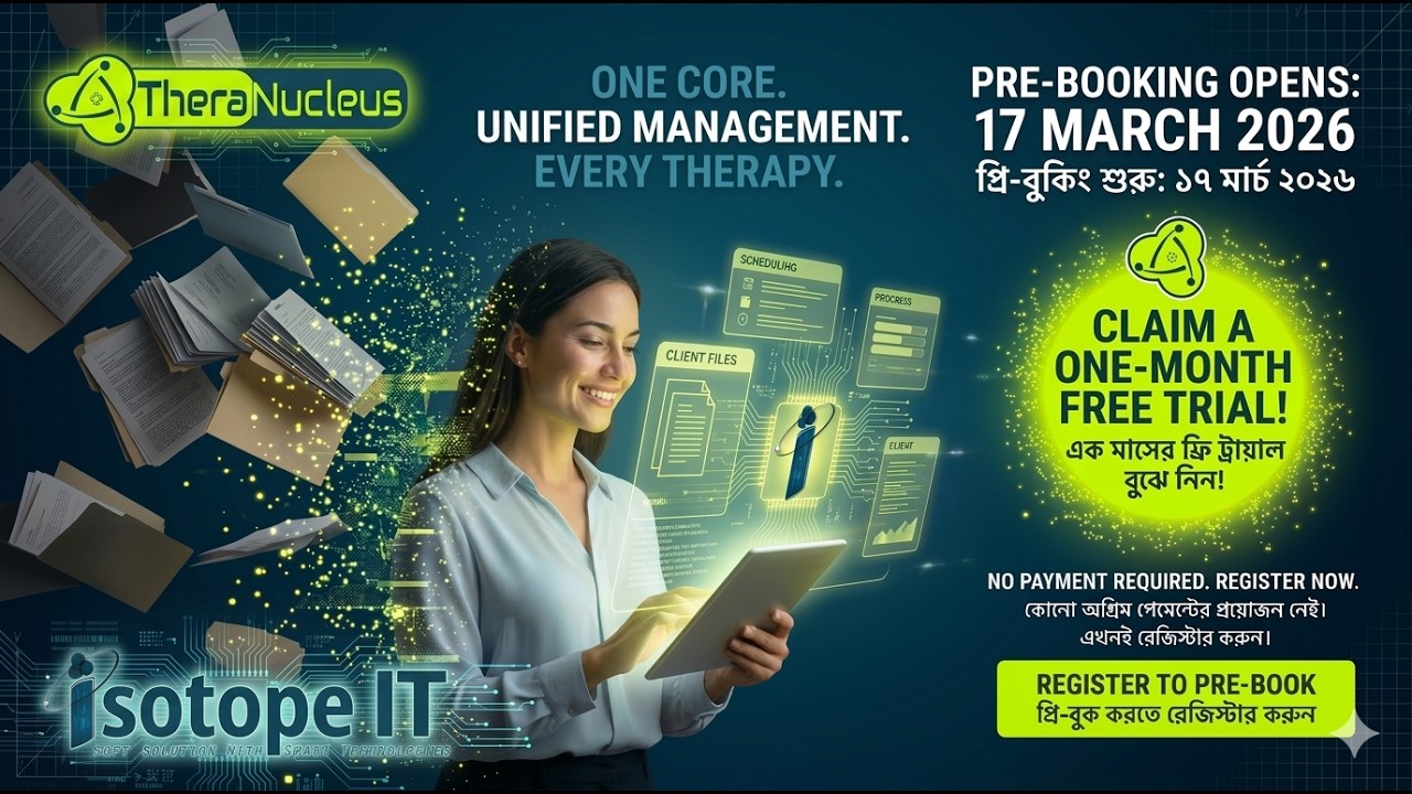 THE WAIT IS OVER: Pre-Booking LIVE! | ONE-MONTH FREE TRIAL | TheraNucleus | Management Solution