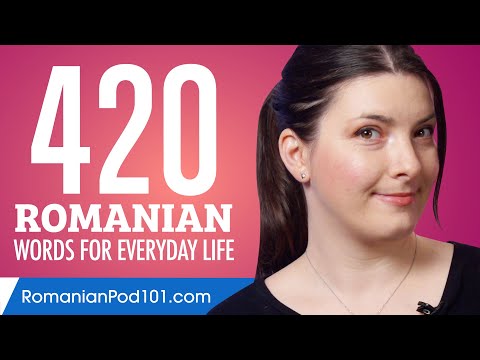 420 Romanian Words for Everyday Life - Basic Vocabulary #21