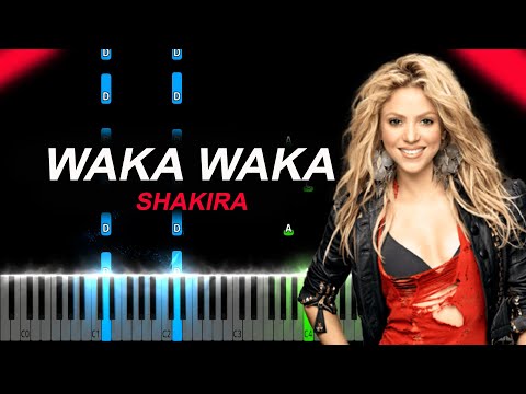 Shakira - Waka Waka (This Time for Africa) Piano Tutorial