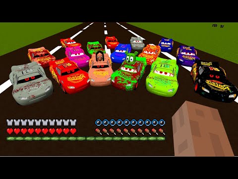 Return of SCARIEST McQUEEN.EXE and All Friends in Minecraft - Coffin Meme