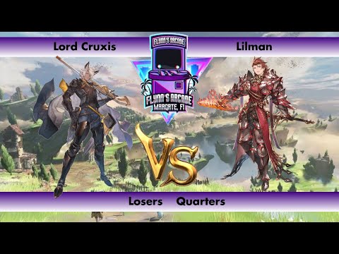 Flynn's Arcade 080 Losers Quarters - Lord Cruxis (Eustace) Vs. Lilman (Percival) Granblue Fantasy VS