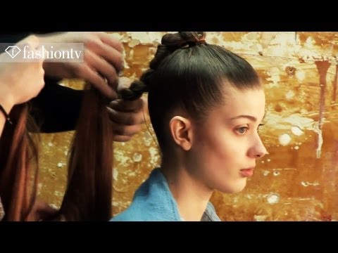 Hair & Makeup - Maxime Simoens Hair & Makeup Backstage at Paris Couture Fashion Week Spring 2012 | FashionTV - FTV