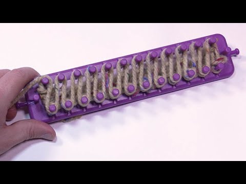 Beginners Loom Knit: Duplicate Zig Zag Stitch with Cast On