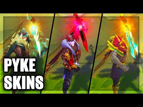 All Pyke Skins Spotlight (League of Legends)