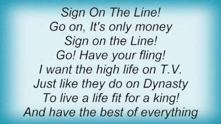 Steppenwolf - Sign On The Line Lyrics