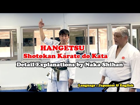 Hangetsu - Shotokan Karate do Kata - Very Detailed Explanation By Naka Shihan
