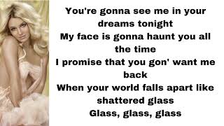 Britney Spears - Shattered glass (lyrics)