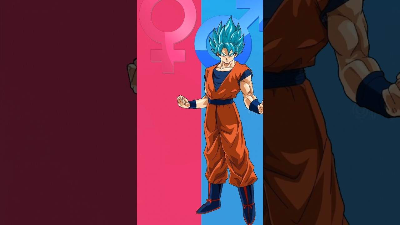 Dragon Ball super gender swap Goku #shorts #anime #love #edit