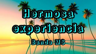 Hermosa Experiencia - Banda MS (LETRA/LYRIC)