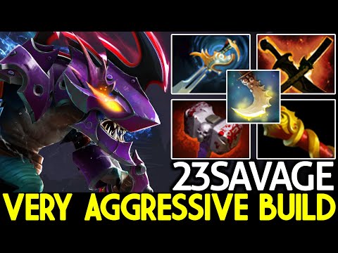 23SAVAGE [Slark] Very Aggressive Build Right Click Boss Dota 2