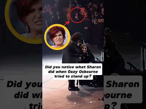 Did you notice what Sharon did when Ozzy Osbourne tried to stand up?#shorts #celebrity #ozzyosbourne