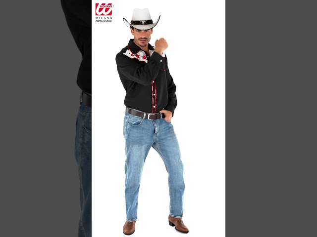 Sort rodeo cowboyskjorte video