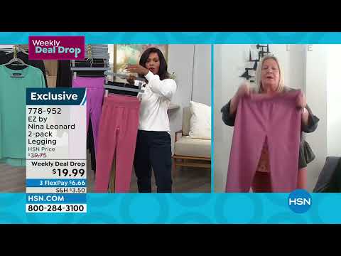 EZ by Nina Leonard 2pack Legging