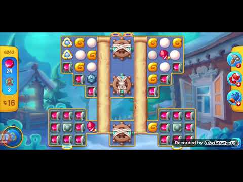 fishdom gameplay / level 6242 /It is like the ads? / thank you 피쉬돔 / 모바일 게임 / 중독성 있는 게임 /