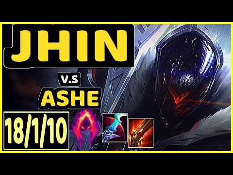 SNEAKY (JHIN) vs ASHE - 18/1/10 KDA BOTTOM ADC GAMEPLAY - NA Ranked GRANDMASTER
