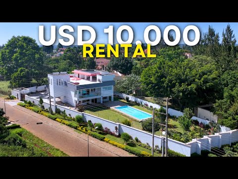 USD 10,000 5Bedroom Rental #luxury #property #housetour in #Runda Nairobi Kenya #villa #realestate