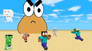Minecraft Mobs : POU vs Monsters - Minecraft Animation
