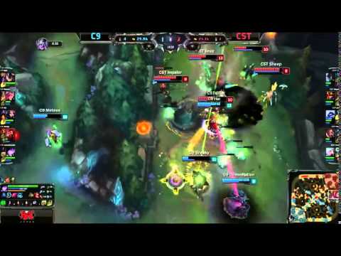 C9 (Balls Rumble) VS Coast (Cris Maokai) Highlights - 2015 NA LCS Spring W3D2