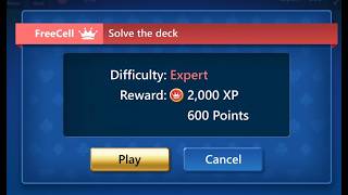 FreeCell EXPERT - August 16, 2026 - Microsoft Daily Challenge - Solitaire