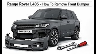 How to remove the front bumper on Range Rover L405 Vogue 2013-17
