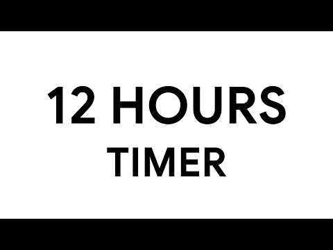 12 Hours Timer • Countdown • White