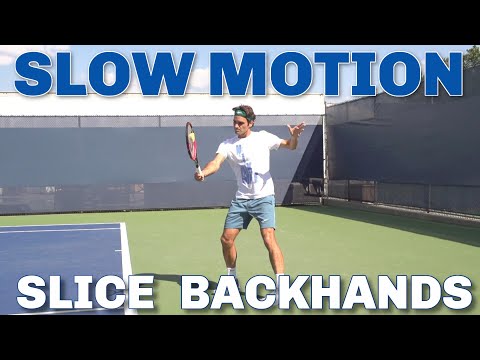 Federer, Nadal, Murray AMAZING Backhand Slices - Super Slow Motion