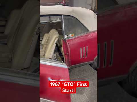 First start of 1967 “GTO” convertible after sitting 40 years! #automobile #mechanic