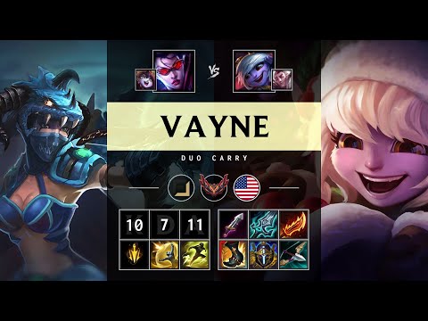 Vayne ADC vs Tristana - NA Grandmaster Patch 25.21
