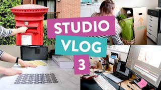STUDIO VLOG | Day in the life of running a small business alongside a full time design job | 003