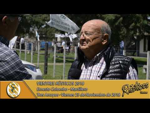 23-11-18 Nota Ernesto Colombo - Martillero - Vientres Rústicos 2018 - Tres Arroyos
