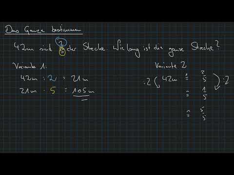 M 6.1 - Das Ganze bestimmen