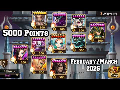 TOA Hell Max Rewards Clear February/March 2026 (Summoners War)