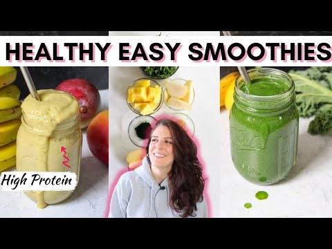 Healthy vegan smoothies / High protein / Dairy free