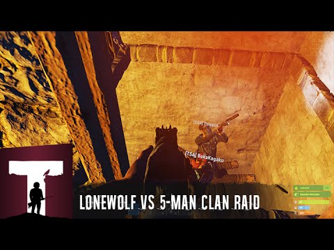Rust: Lonewolf defending raid against 5-man clan!