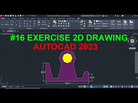 AutoCAD 2D exercise 1