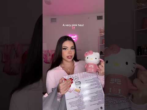 Girly pink haul time 🎀🛍️ ! #shoppinghaul #girlythings #hellokitty #juicycouturebags