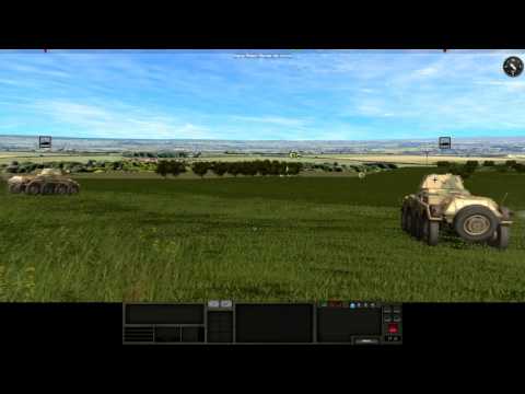 SS Attack vs British Defend Village  -- Combat Mission Normandy