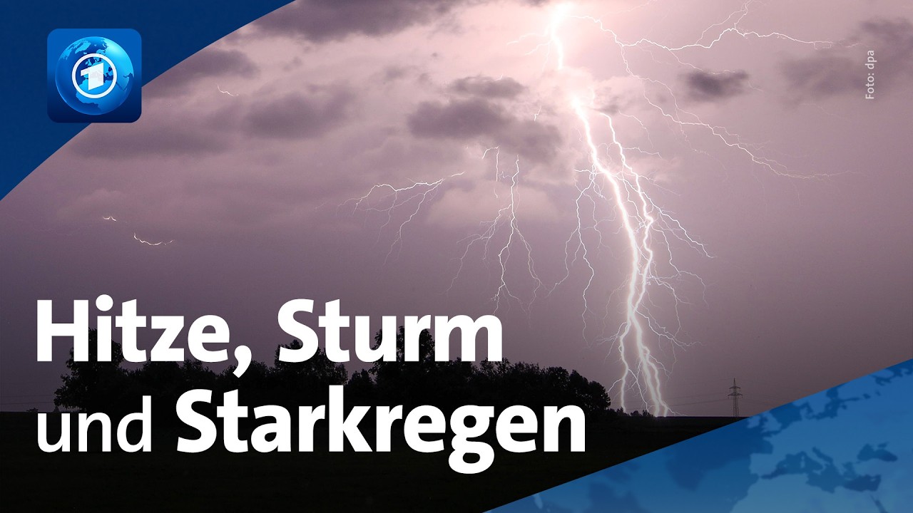 Wetterdienst warnt vor Hitze, Starkregen, Überflutungen, Sturm und Hagel
