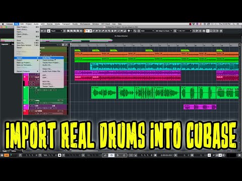 How to import drums into Cubase 10.5