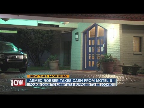 Armed robber steals cash from Motel 6